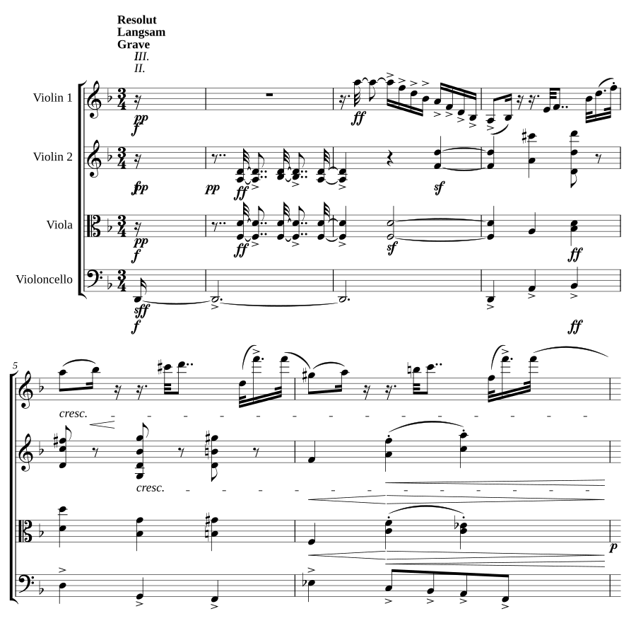 Струнный квартет (String Quartet)