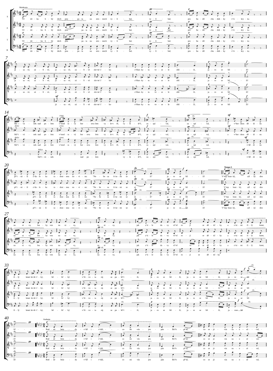 3 smíšené sbory op. 16