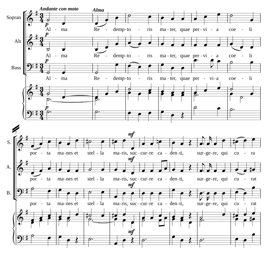 4 Marianische Antiphonen