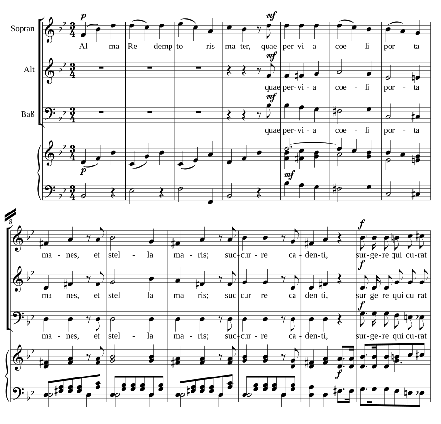 4 Marienantiphonen mit Orgel