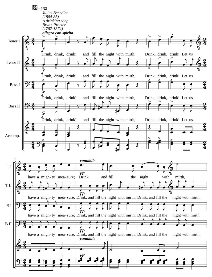 A Drinking Song