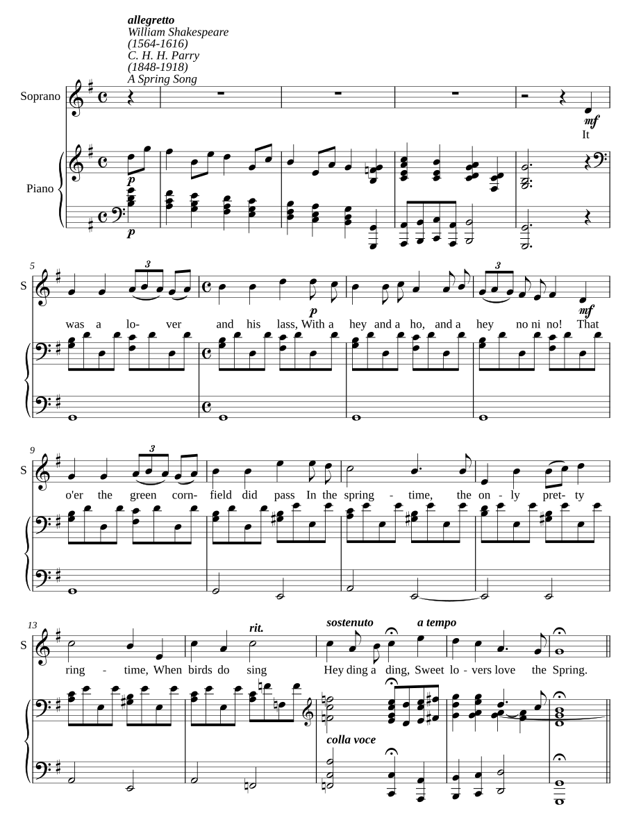 A Spring Song, Op. 21 no. 2