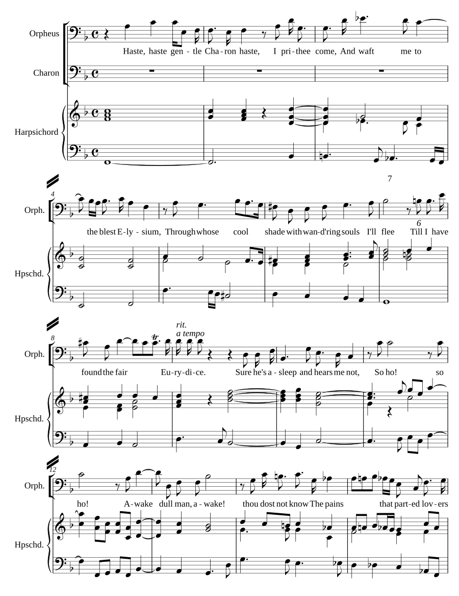 A dialogue between Charon and Orpheus