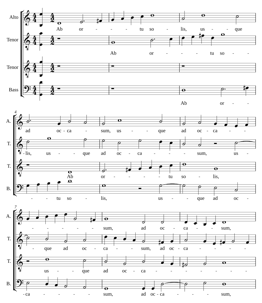 Ab ortu solis - Venite comedite