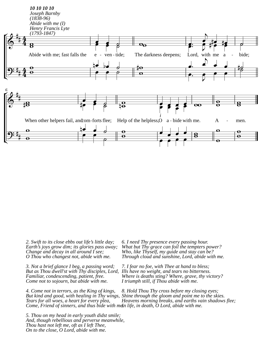 Abide with me (I)