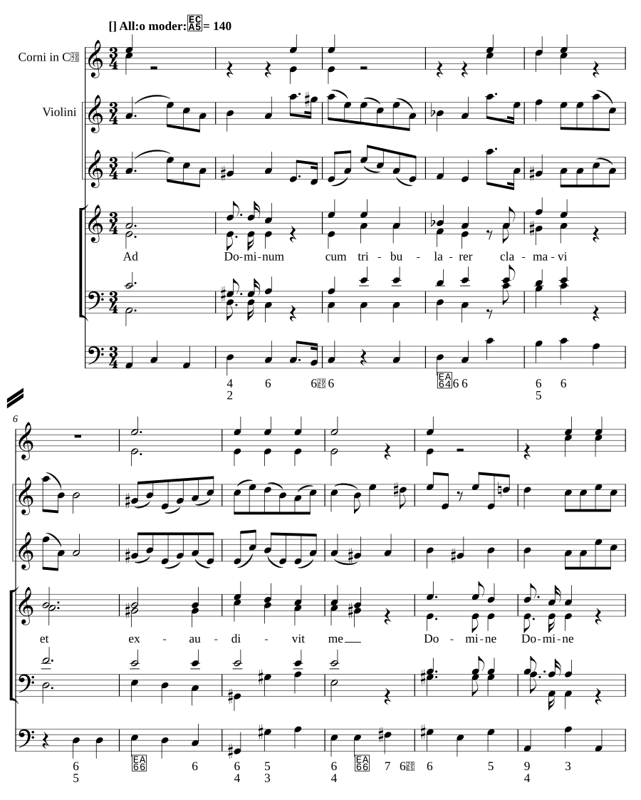Ad Dominum cum tribularer, MH 487