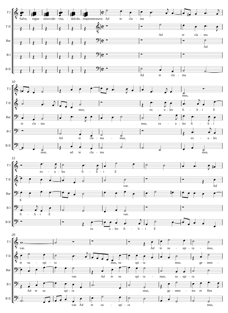 Ad te clamamus (Salve regina)