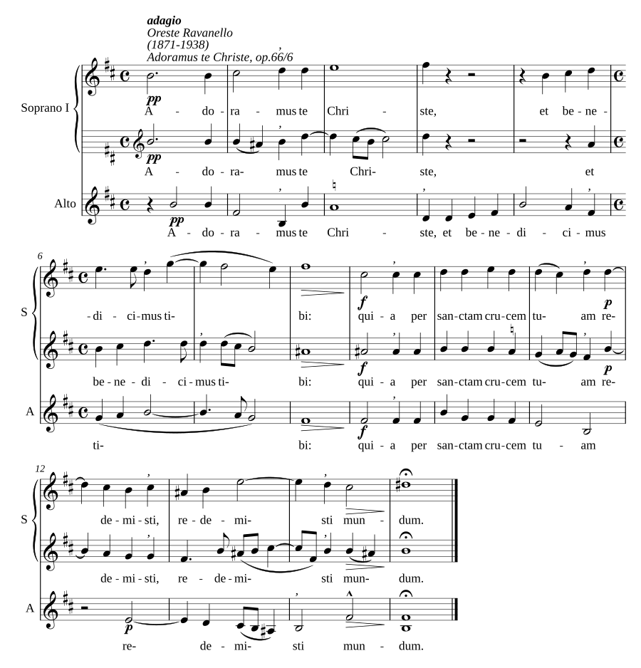 Adoramus te, op. 66/6