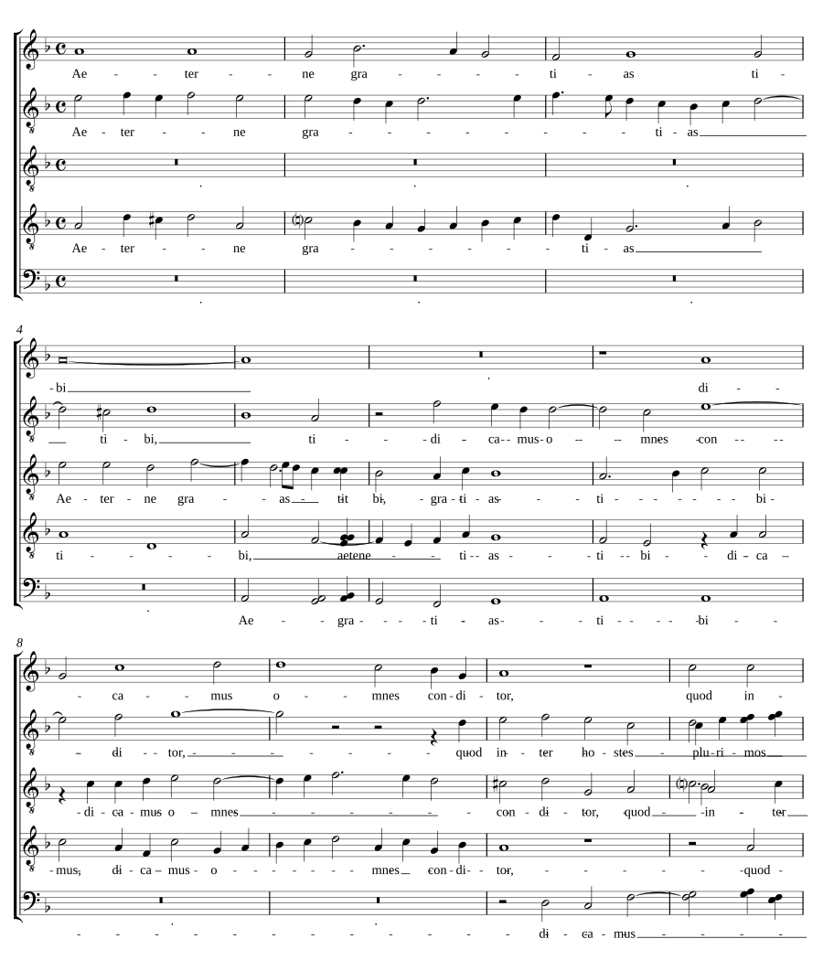Aeterne gratias tibi
