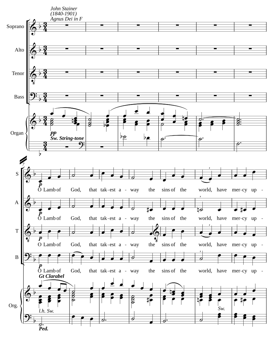 Agnus Dei in F