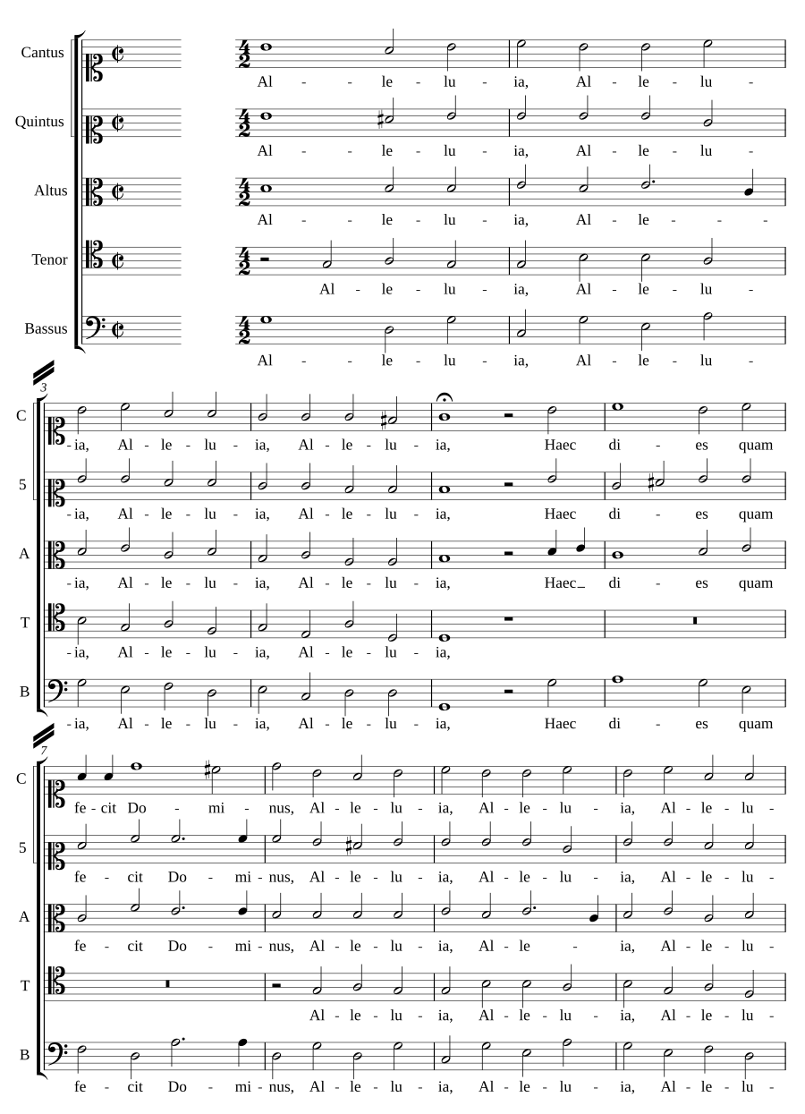 Alleluia, Haec dies quam fecit Dominus
