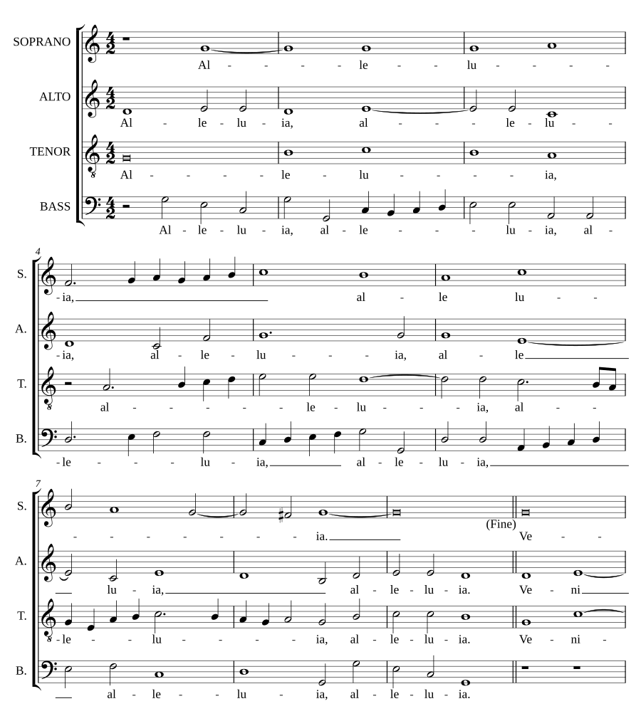 Alleluia, venite ad me