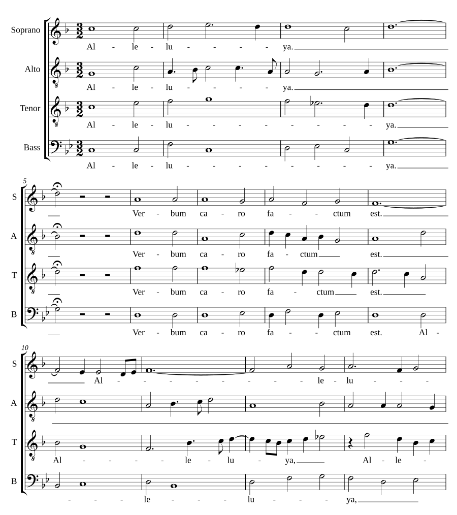 Alleluia, verbum caro factum est