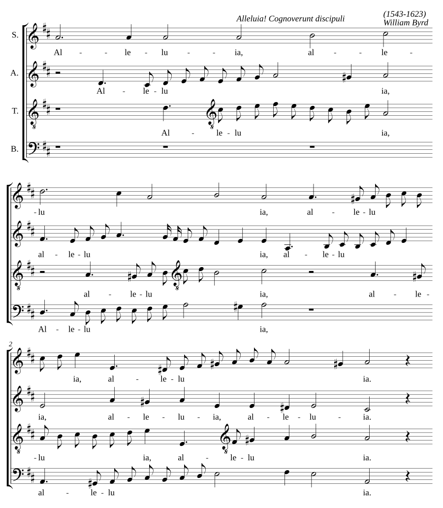 Alleluia. Cognoverunt discipuli