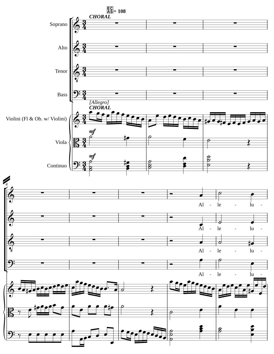 Alleluia (BWV 142 - Uns ist ein Kind geboren)