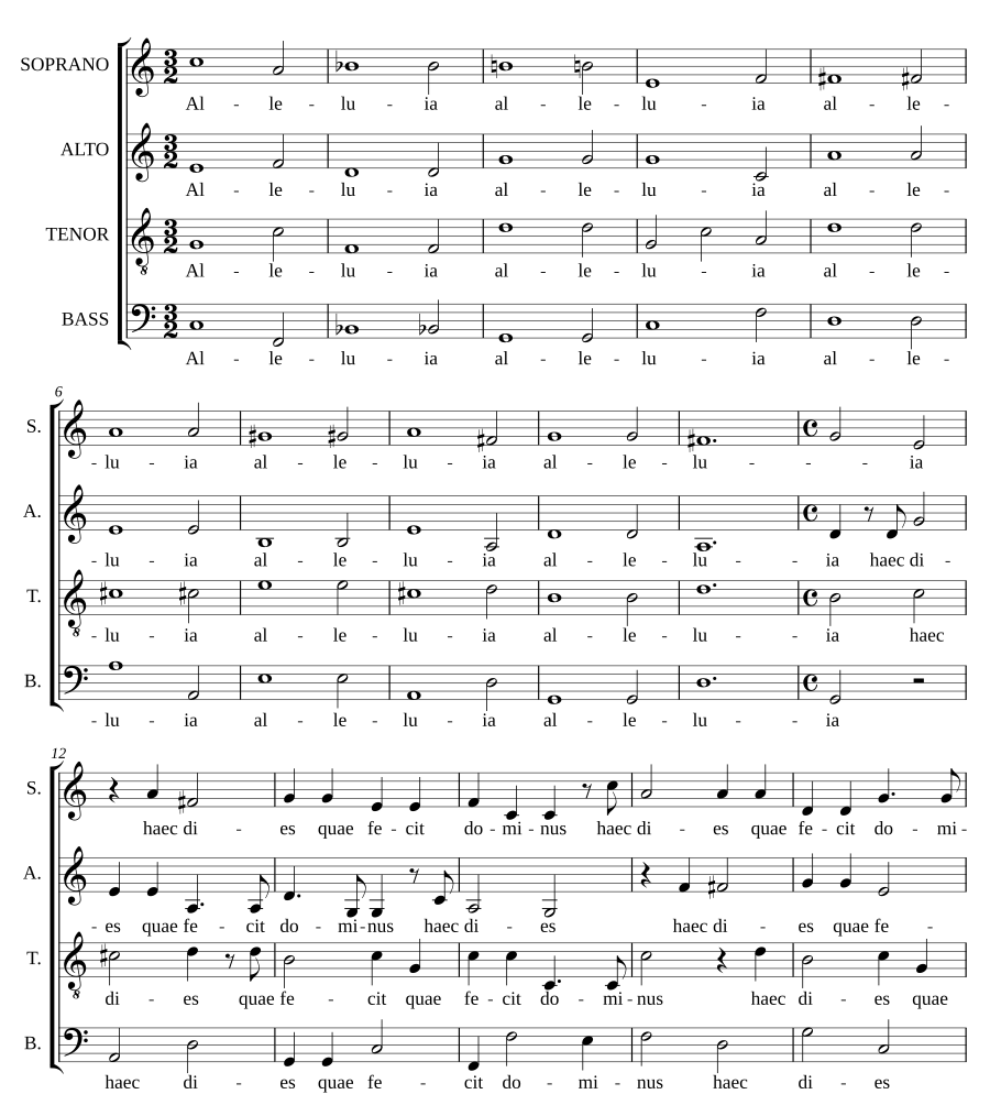 Alleluia and Haec dies