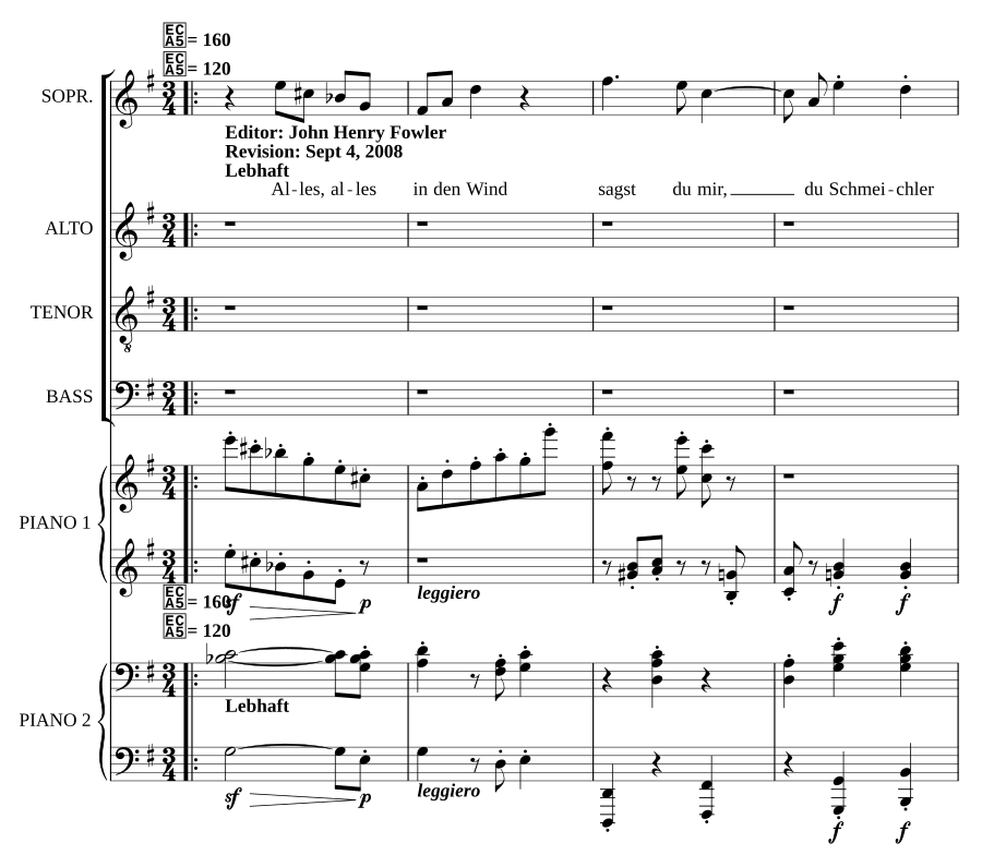 Alles, alles in den Wind, Op. 65, No. 11