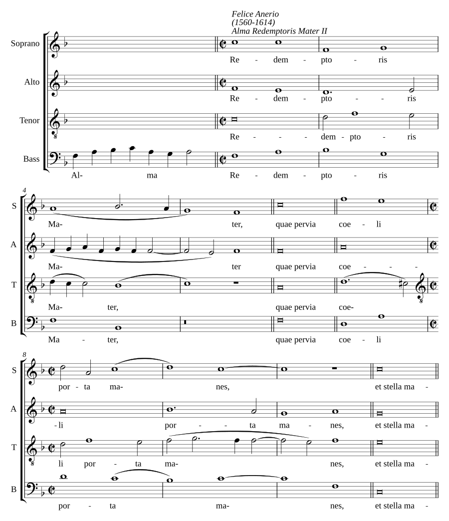 Alma Redemptoris Mater II a 4