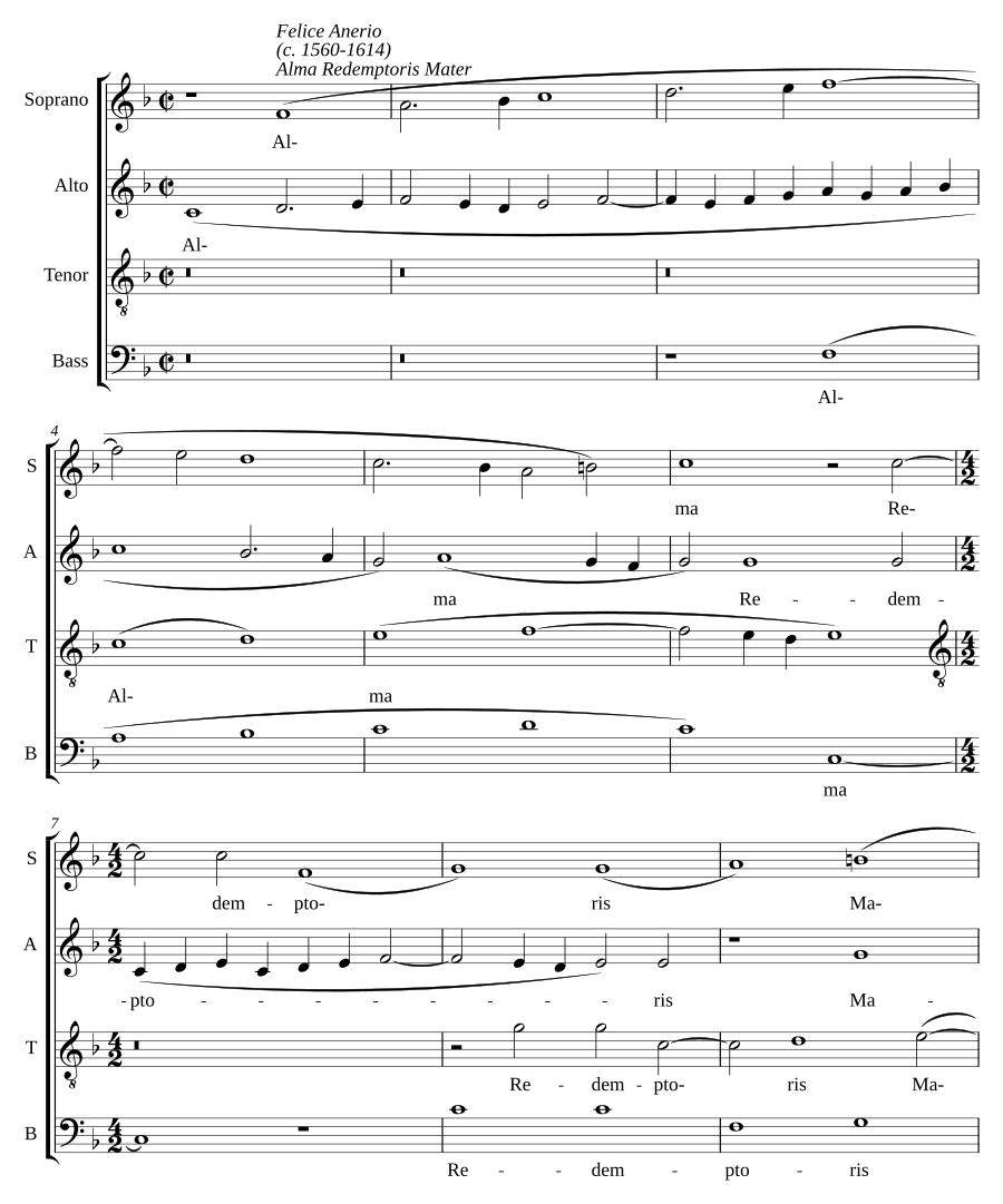 Alma Redemptoris Mater I a 4