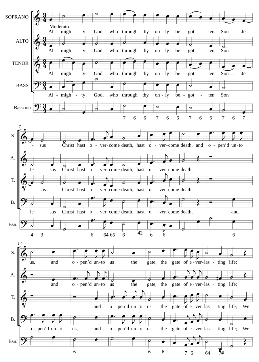 Almighty God, who through thy only begotten Son