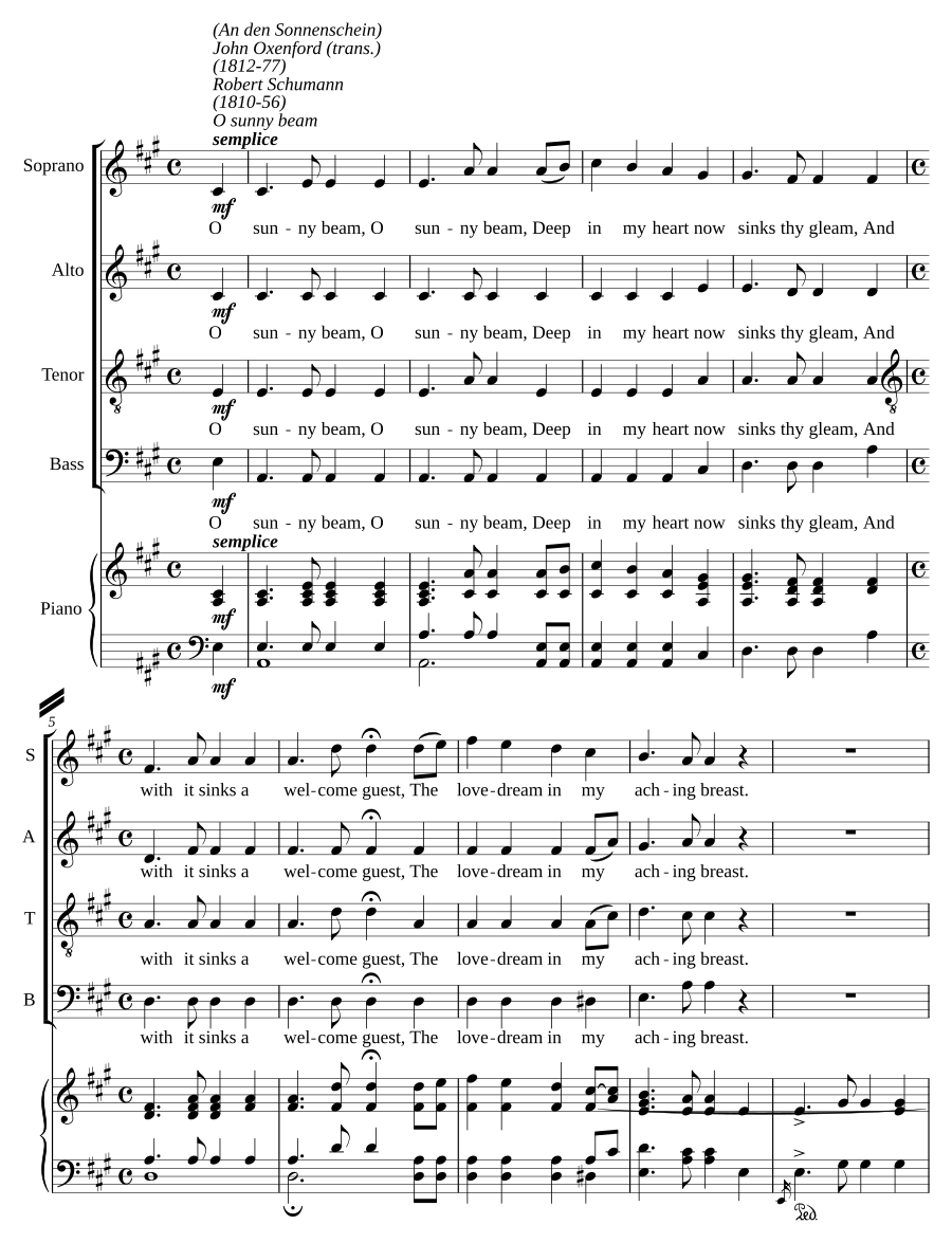 An den Sonnenschein, Op. 36 No 4