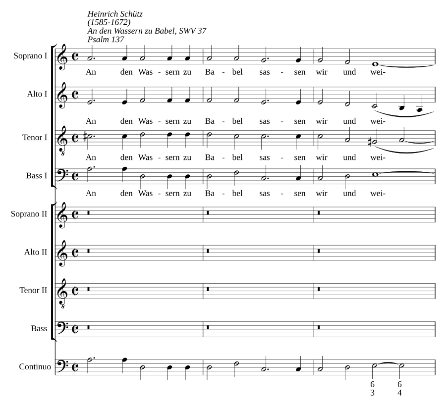 An den Wassern zu Babel (Psalm 137), SWV 37