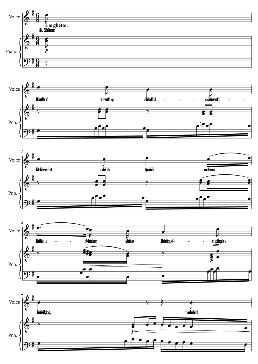 An den fernen Geliebten, Op. 75 No. 5