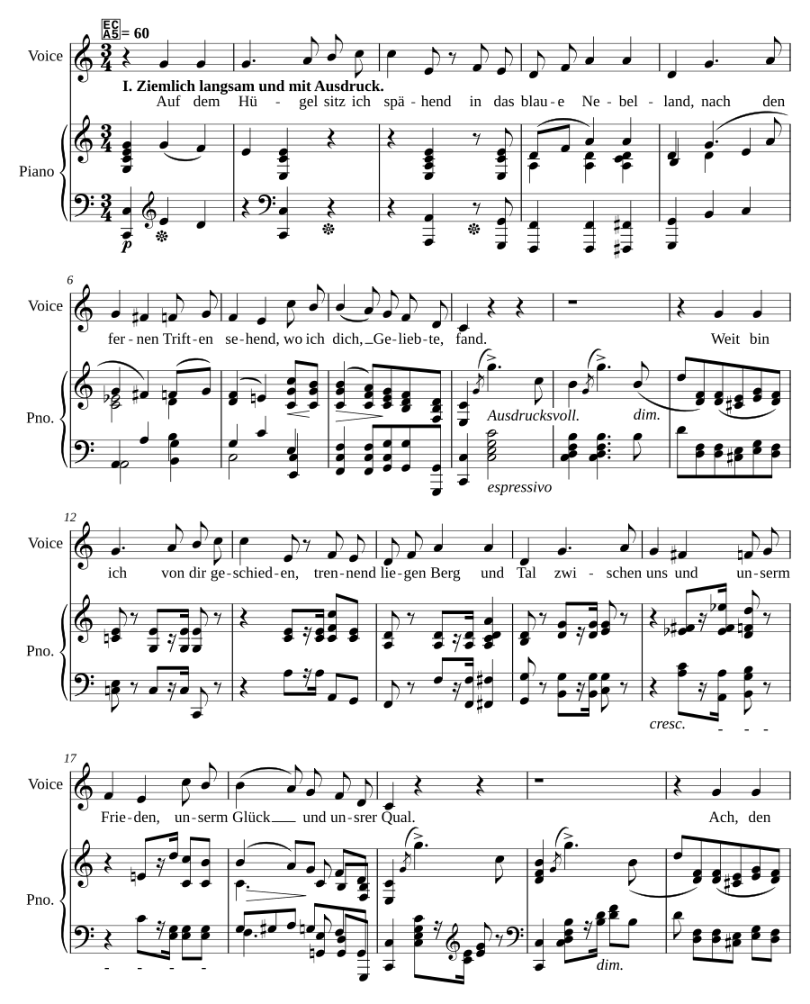 An die ferne Geliebte, Op. 98