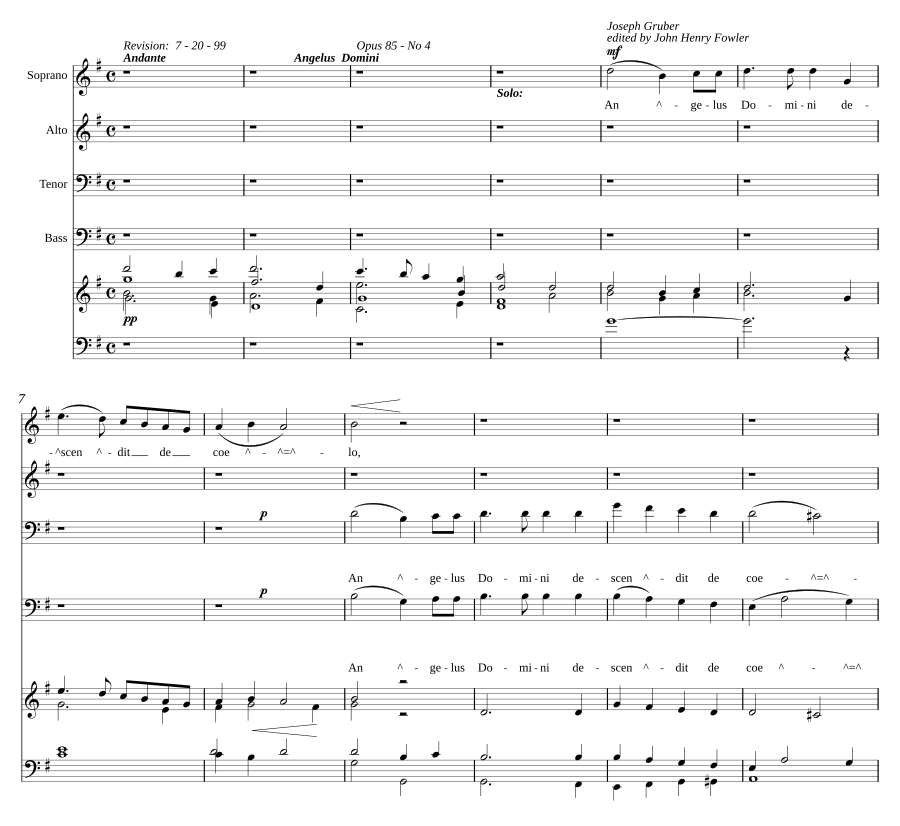 Angelus Domini, op. 85-4