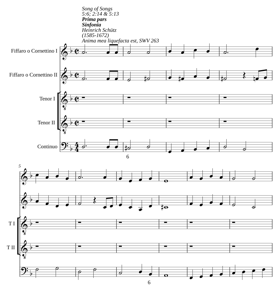 Anima mea liquefacta est, SWV 263