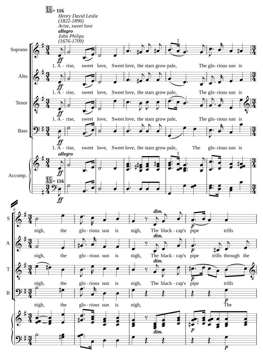Arise, sweet love