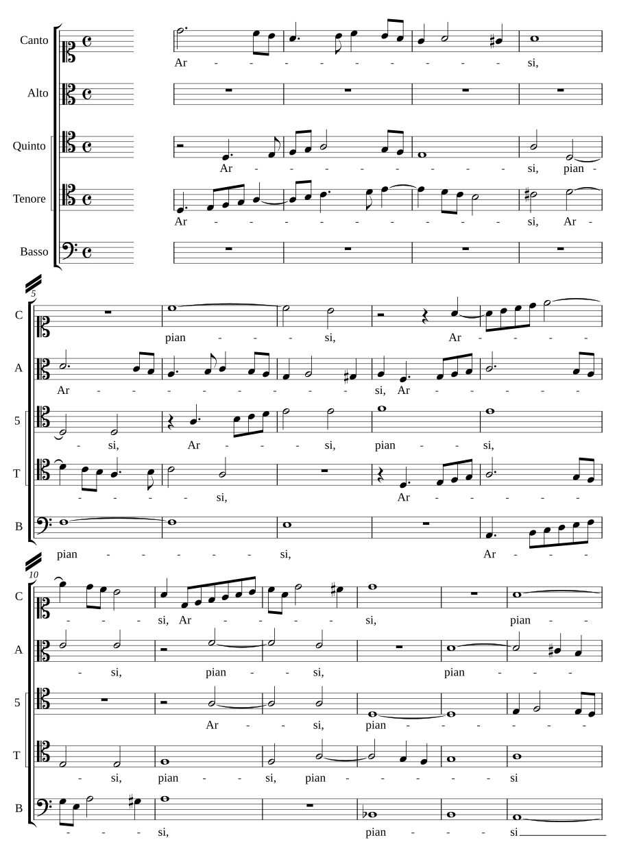 Arsi, piansi e cantai
