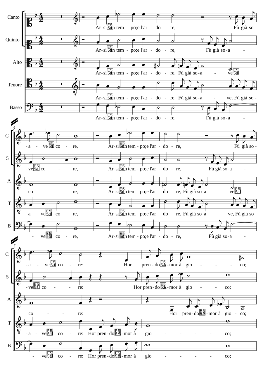 Arsi un tempo; e l'ardore
