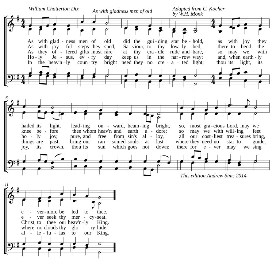 As with gladness men of old