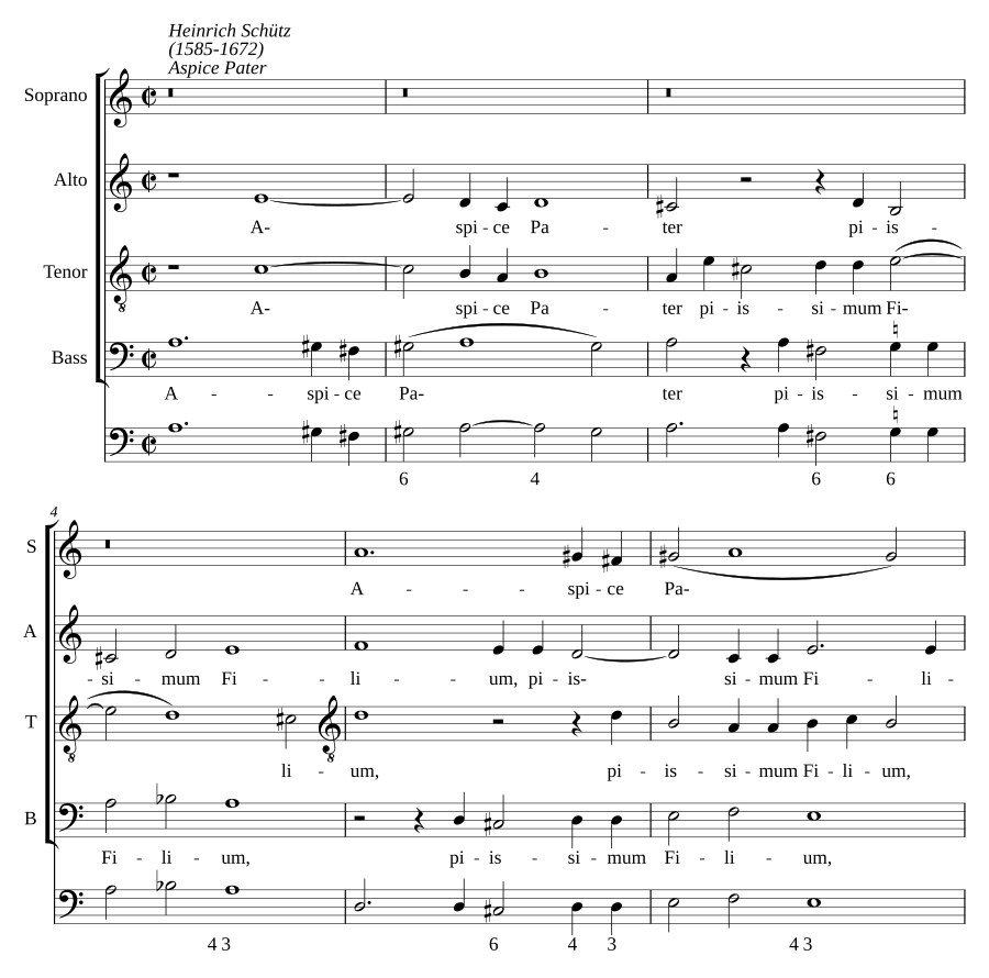 Aspice Pater piissimum Filium, SWV 73