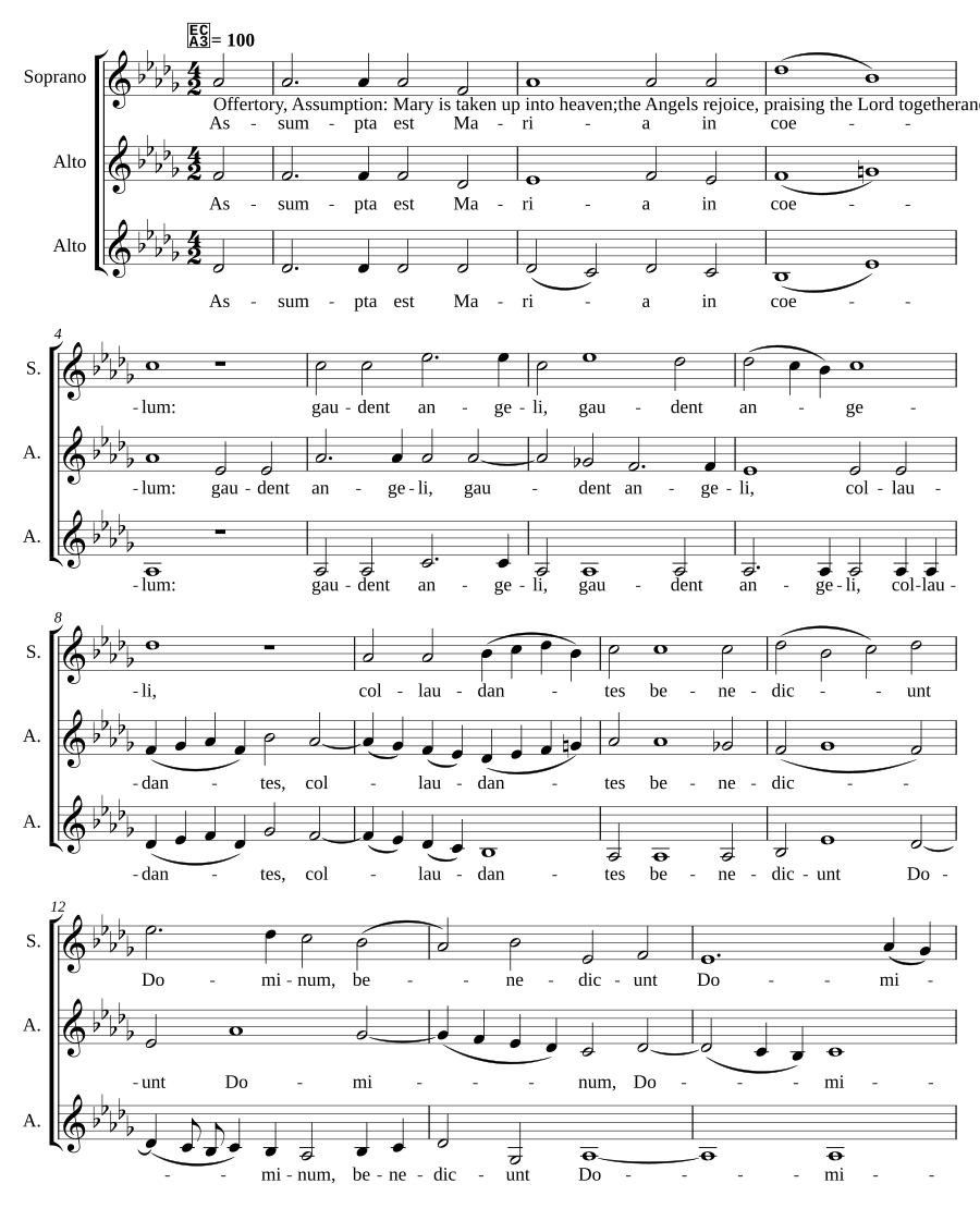 Assumpta est Maria, op. 66/29