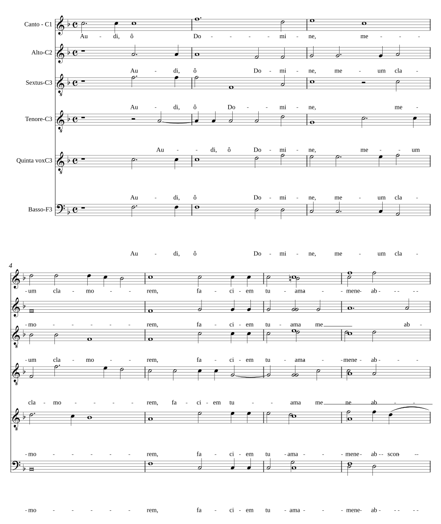Audi, o Domine, meum clamorem (Psalm 101)