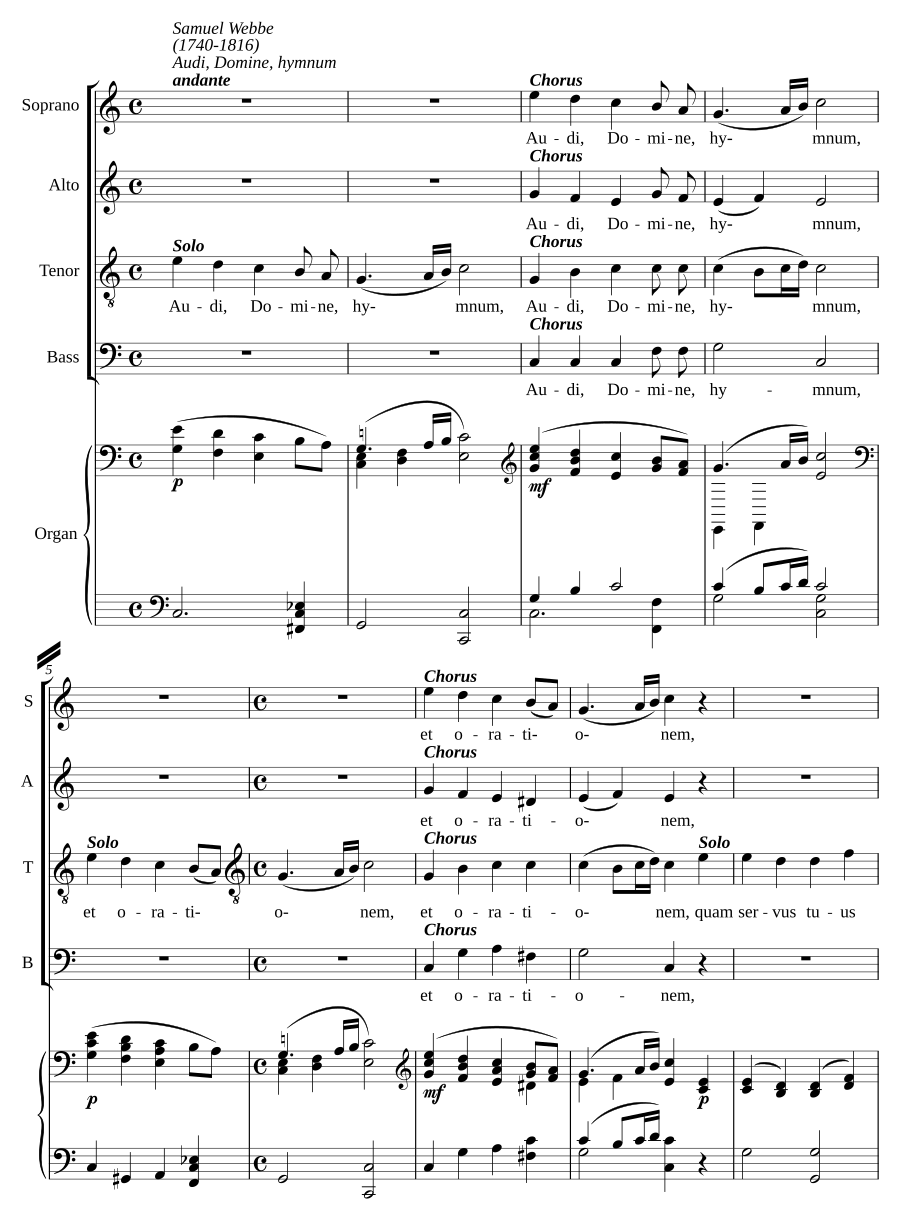 Audi Domine hymnum