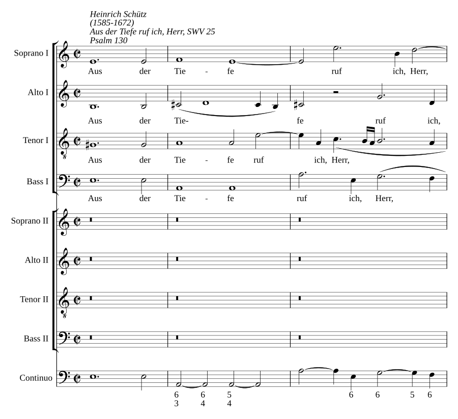 Aus der Tiefe (Psalm 130), SWV 25