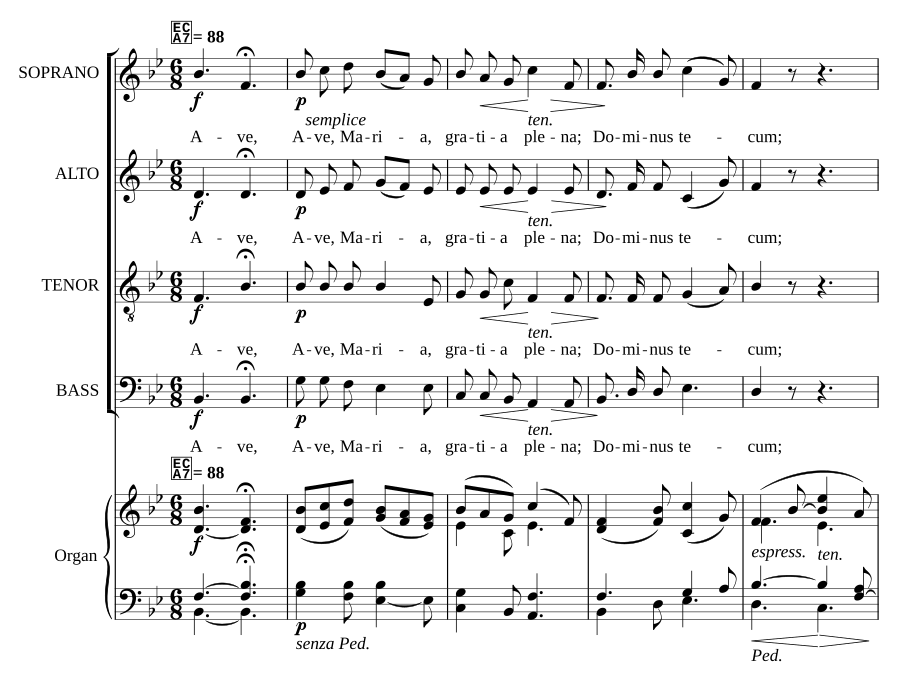 Ave, Maria, Op. 2, No. 2