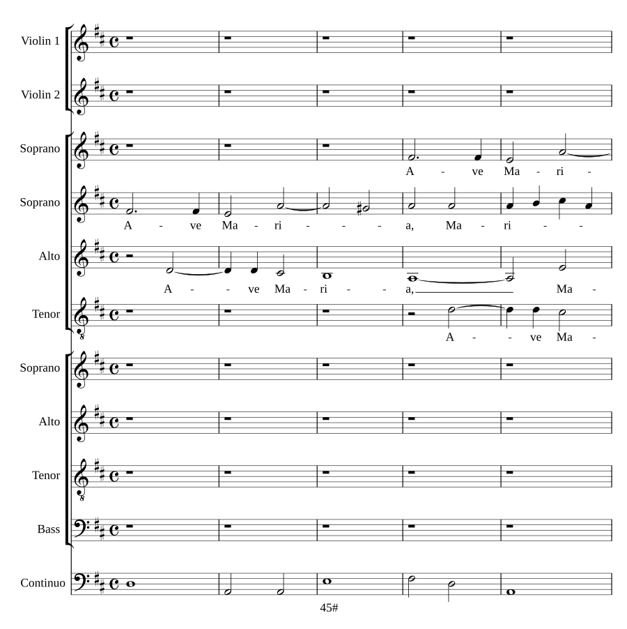 Ave Maria a 8 con violines