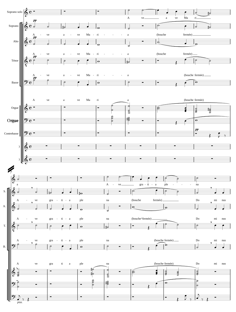 Ave Maria in a minor