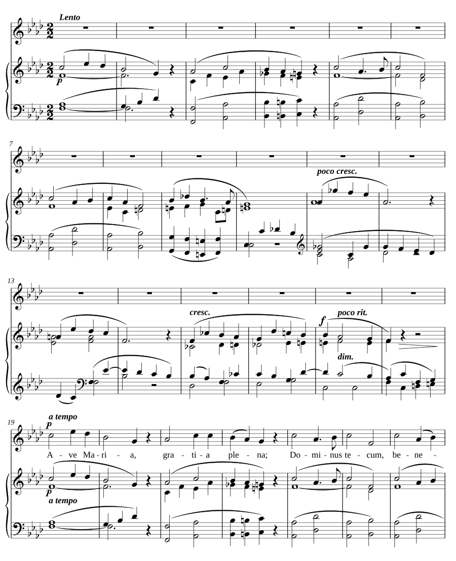 Ave Maria in e minor, FWV 62