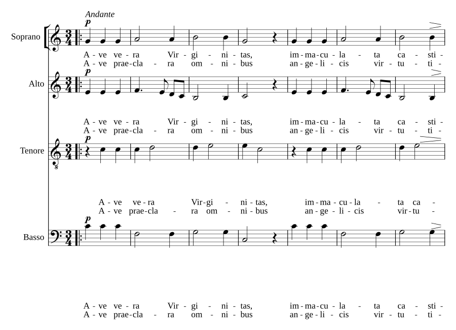 Ave Maria … Virgo serena