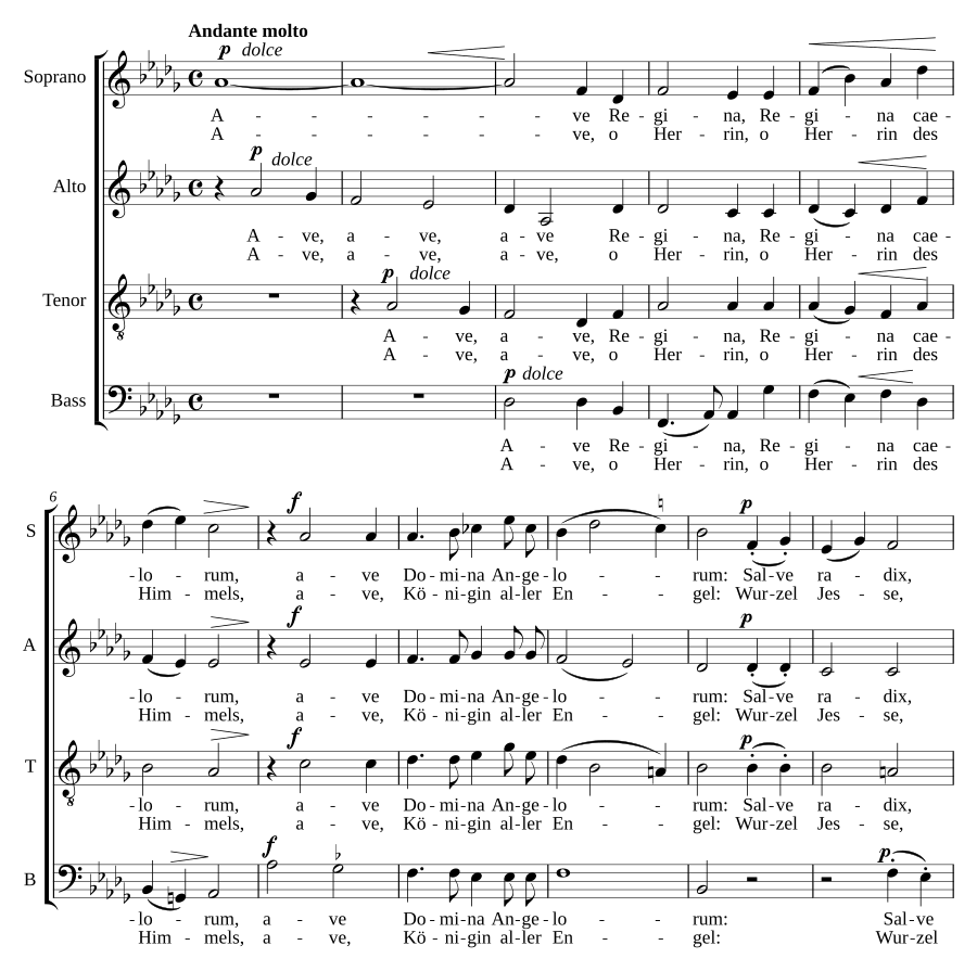Ave Regina, op. 140 Nr. 4