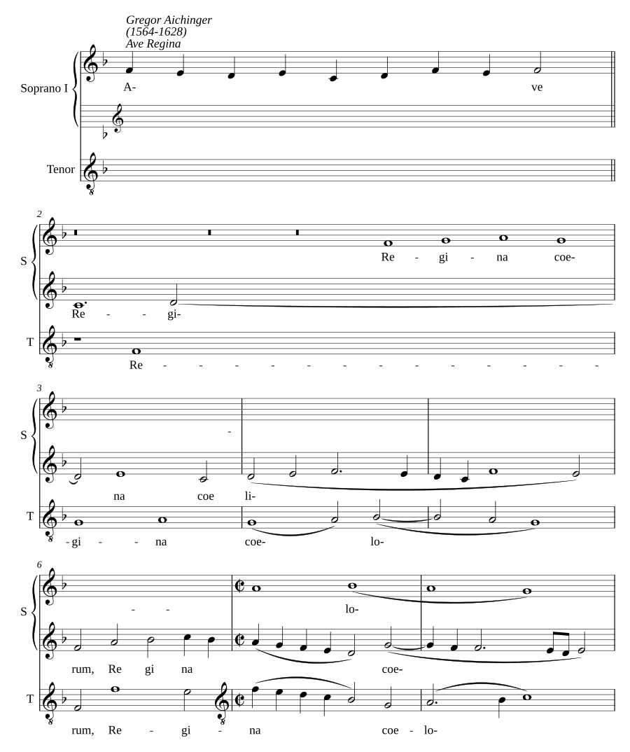 Ave Regina coelorum a 3