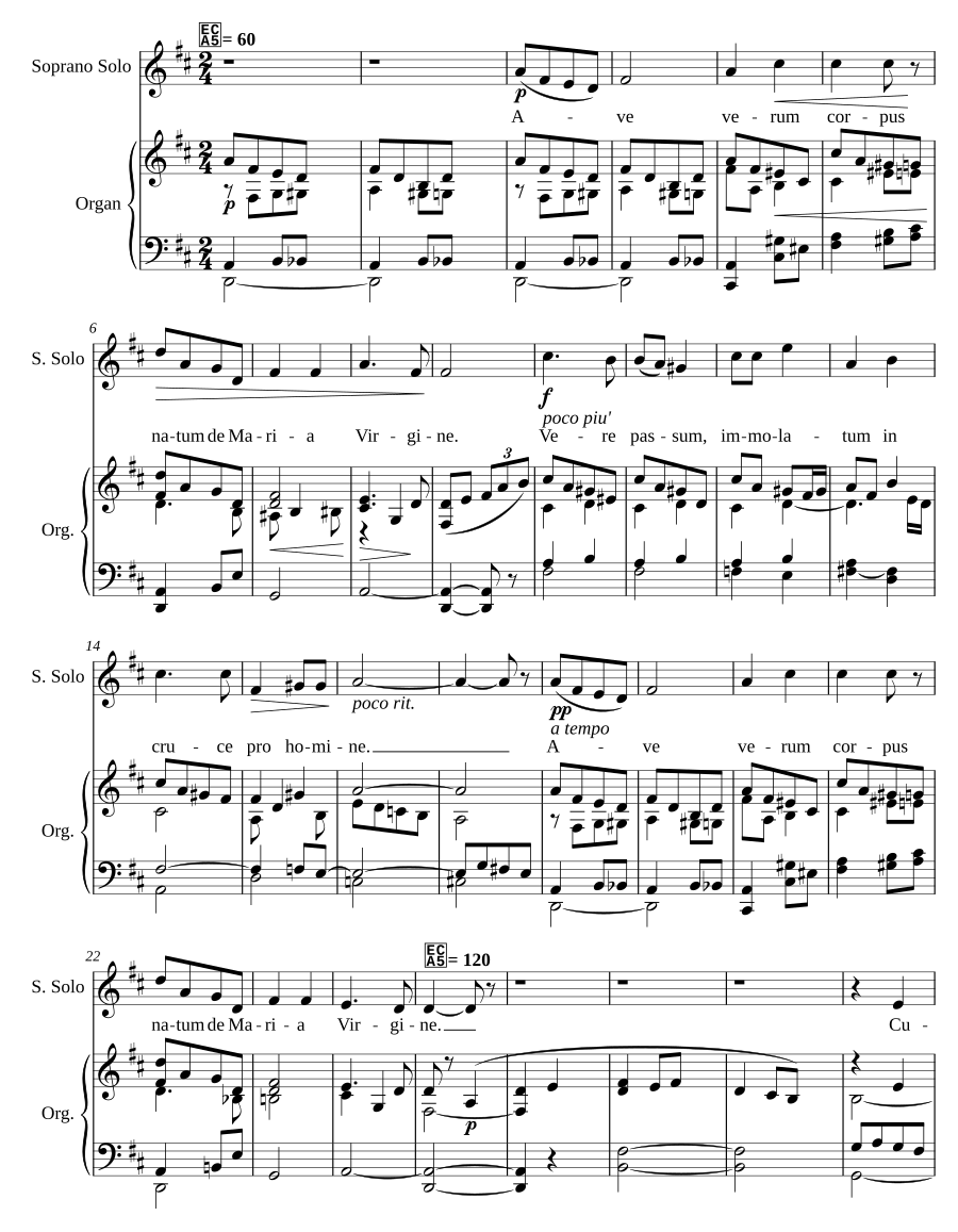 Ave verum, Op. 6, No. 2