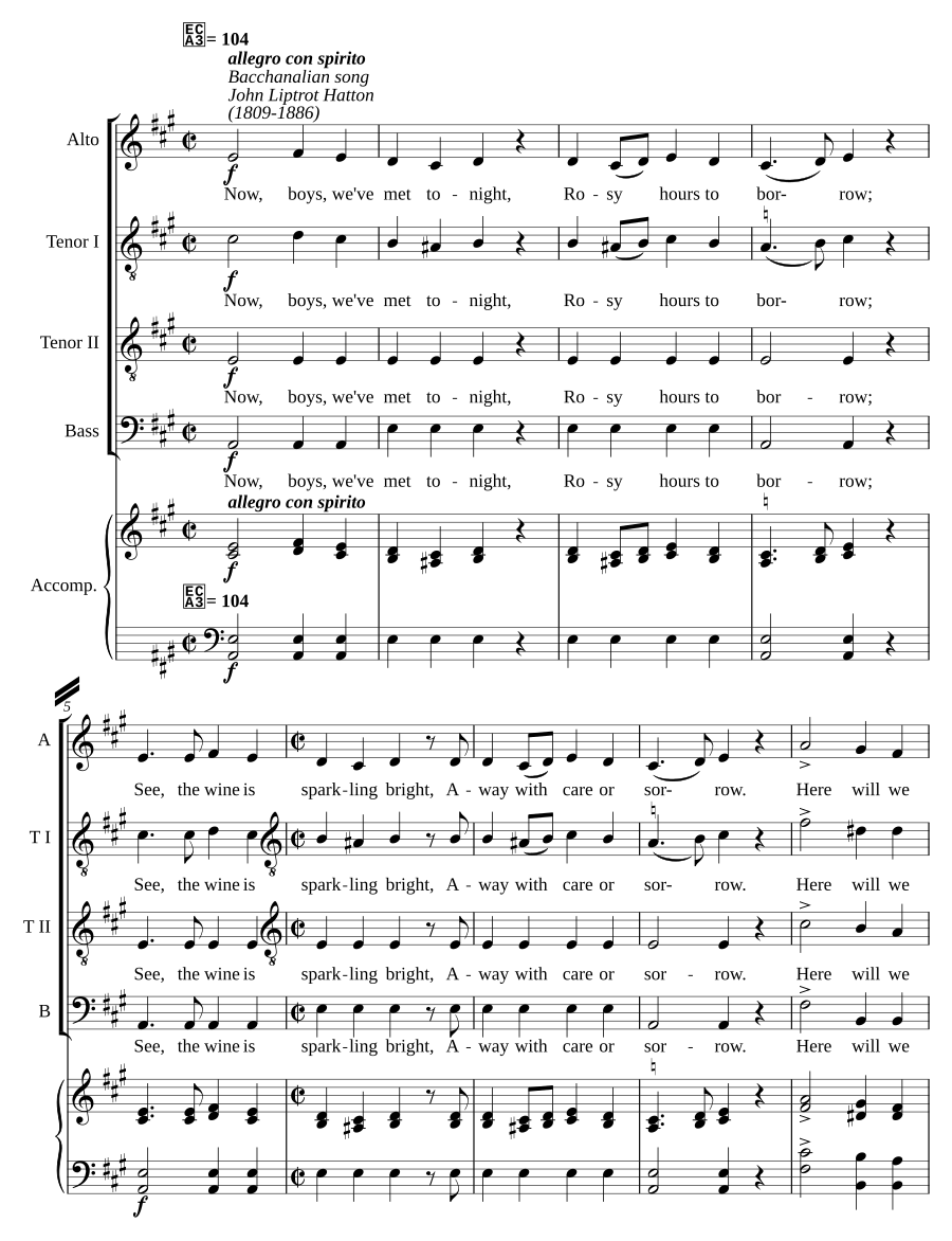Bacchanalian song