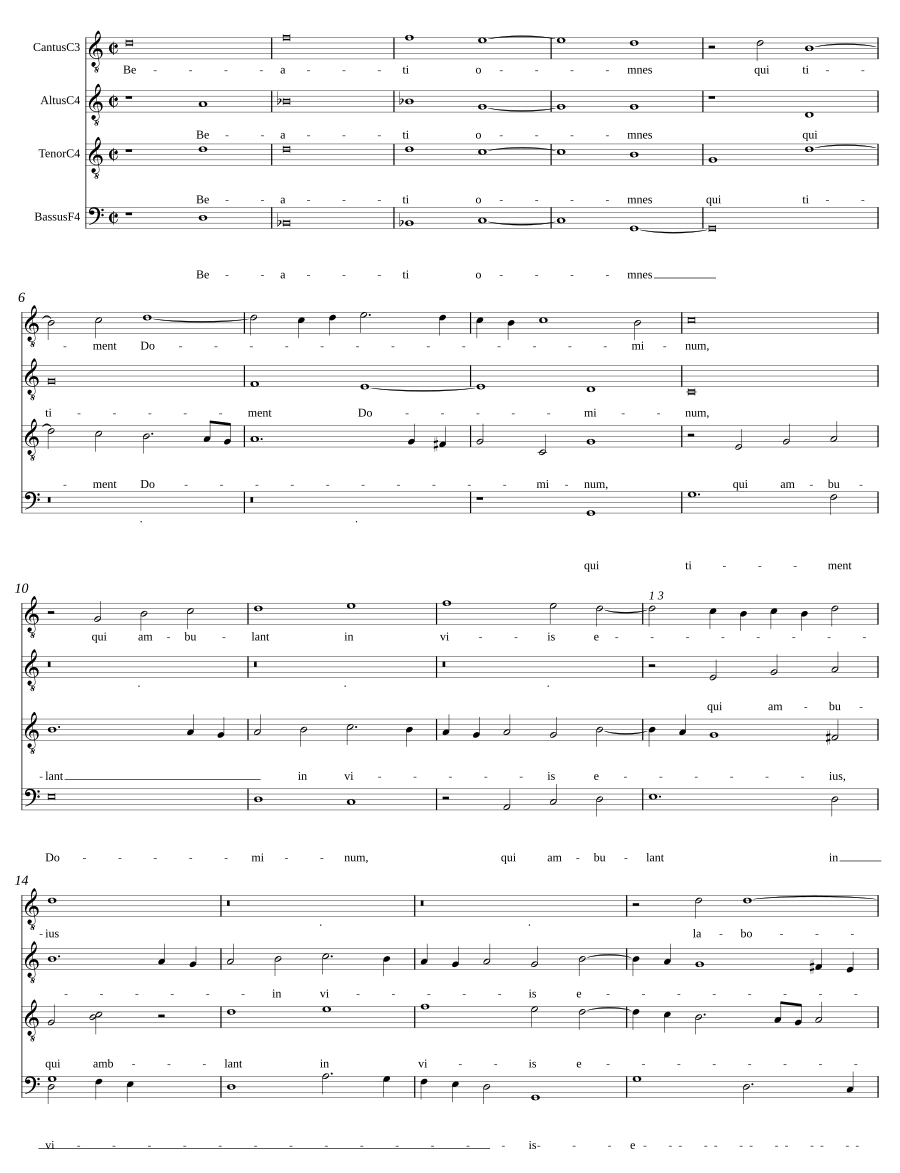 Beati omnes - Ecce sic benedicatur