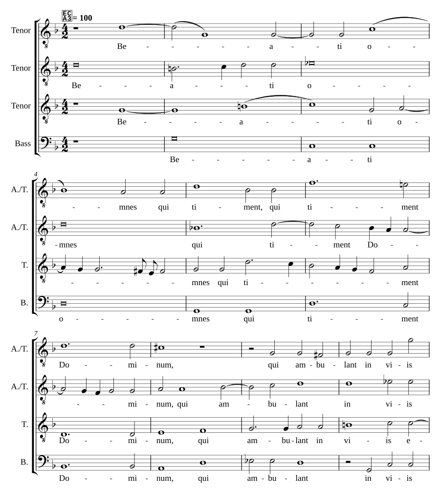 Beati omnes qui timent Dominum